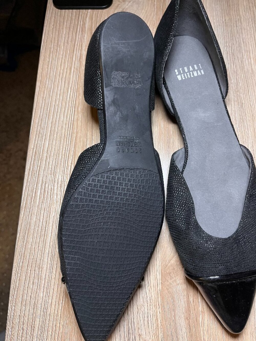 Stuart Weitzman Black Flats